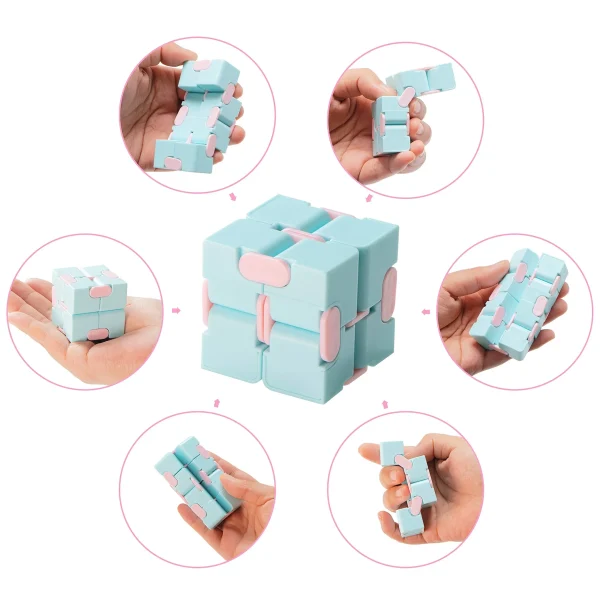 28Pcs Infinity Cube with Kids Valentines Cards for Classroom Exchange