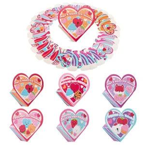 28Pcs Kids Valentines Cards with Soft and Yielding Toys in Boxes