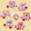 28Pcs Kids Valentines Cards with Soft and Yielding Toys in Boxes