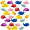 28Pcs Sea Animals Soft and Yielding Toys with Valentines Day Cards