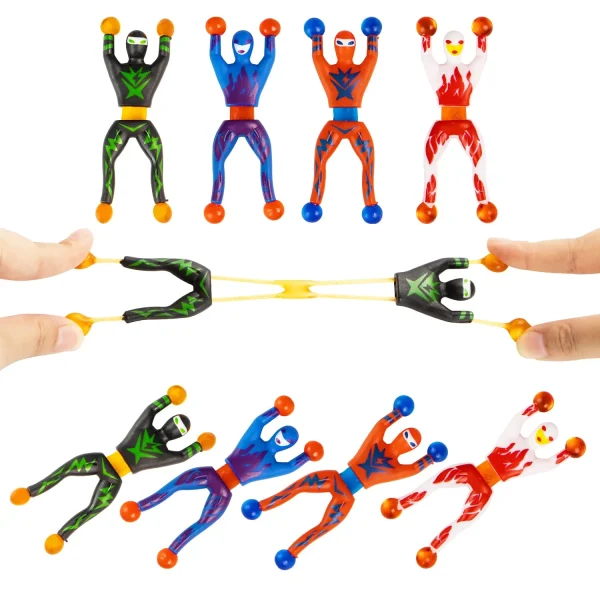 28Pcs Sticky Climbing Ninja with Kids Valentines Cards for Valentine Party Favors