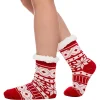 2pcs Womens Christmas Slipper Socks with Grip