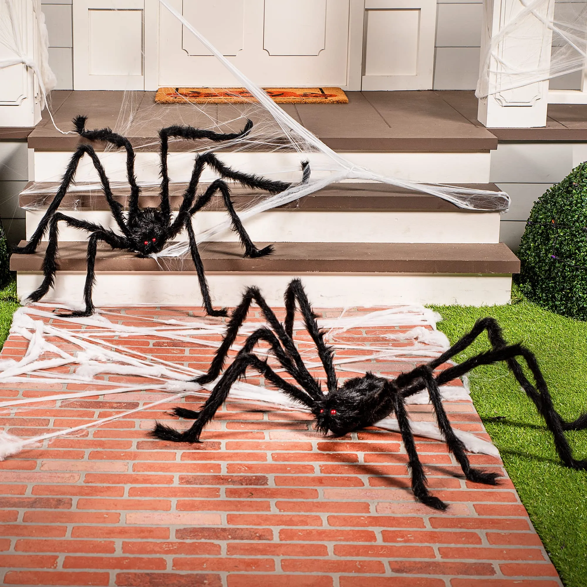 Best 2 Pack 5ft. Giant Spider Halloween Decoration