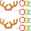 2pcs Christmas Reindeer Inflatable Antler Toss Game