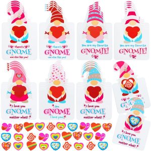 Gnomes Heart Cards with Erasers