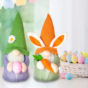 Easter Gnome Decorations, 4 Pcs