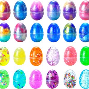 Easter Eggs Filled with Crystal, 24 Pcs