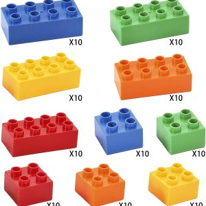 Big Building Blocks 100-pieces Classic Bricks 5 Colors