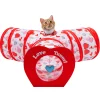 3-Way Cat Tunnel with Play Ball
