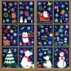 300Pcs Christmas Characters Window Clings