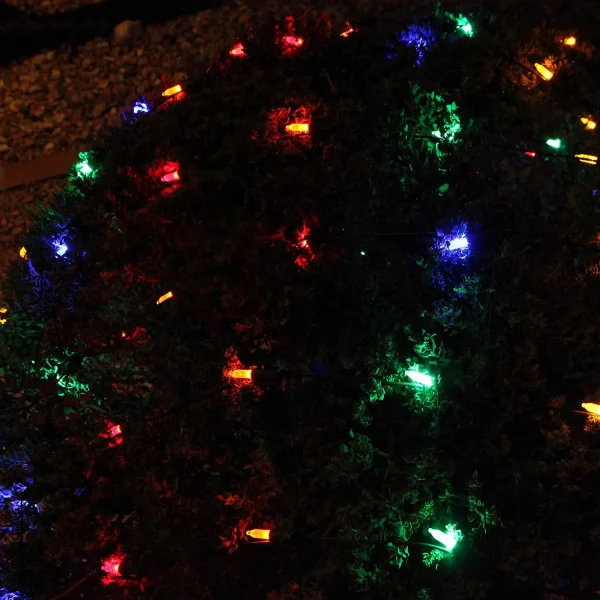 100 LED Pure White Warm White and Multicolor Christmas Net Lights