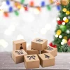 36pcs Brown Craft Christmas Cookie Boxes