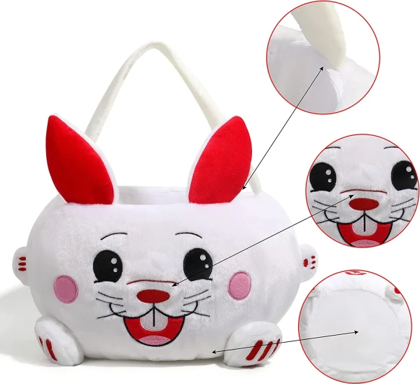 3D Bunny Basket with Handles
