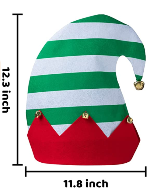 3pcs Unisex Christmas Elf Hats
