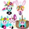 3Pcs Easter Basket Adhesive Decorative Crafts Kits
