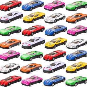 Valentines Day Pre Filled Hearts with Die-cast Cars for Kids, 28 Pieces