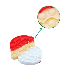 4pcs Christmas Silicone Bubble Pop Fidget Toy