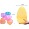6Pcs Colorful Transparent Easter Egg Shells 10in