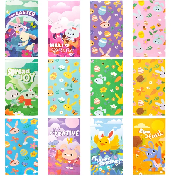 72Pcs Easter Paper Treat Candy Goodie Paper Bags