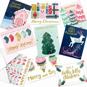 72Pcs Christmas Watercolor Cards