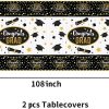 2pcs Table Cover + Cup + Plate + Napkin + Silverware (Serve 16)