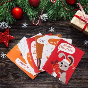 72Pcs Animals Christmas Holiday Cards