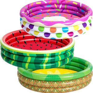 45” Watermelon & Pineapple & Cupcake Inflatable Kiddie Pool Set – SLOOSH