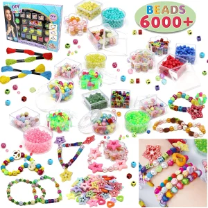 6000Pcs Beads Bracelets DIY Jewelry Kit