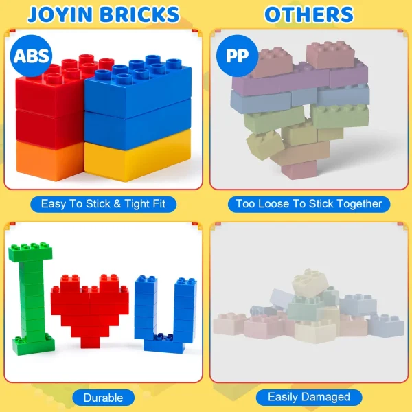100pcs Big Building Blocks in 5 colors