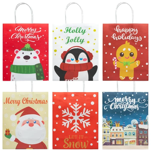 24pcs Christmas Paper Gift Bags