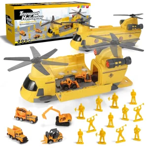 Construction Transport Cargo Airplane Toy Set