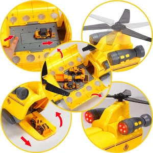 Construction Transport Cargo Airplane Toy Set