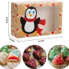 24pcs Christmas Cookie Boxes with Window