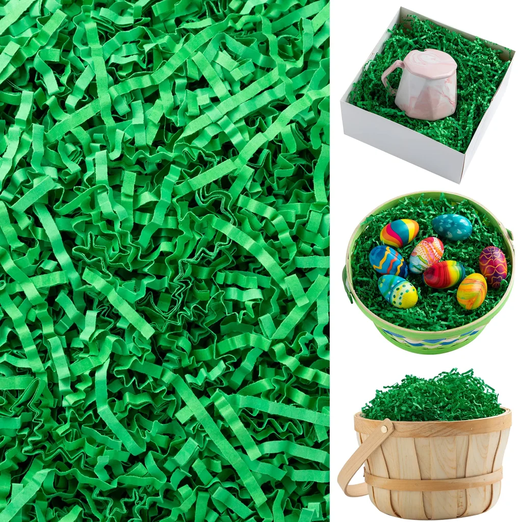 Easter Grass Basket Filler Grass 3 Color - (Green,Pink,Purple) - 3 Pack - Green,Pink,Purple