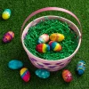 Easter Grass in Pure Green Colors 12Oz