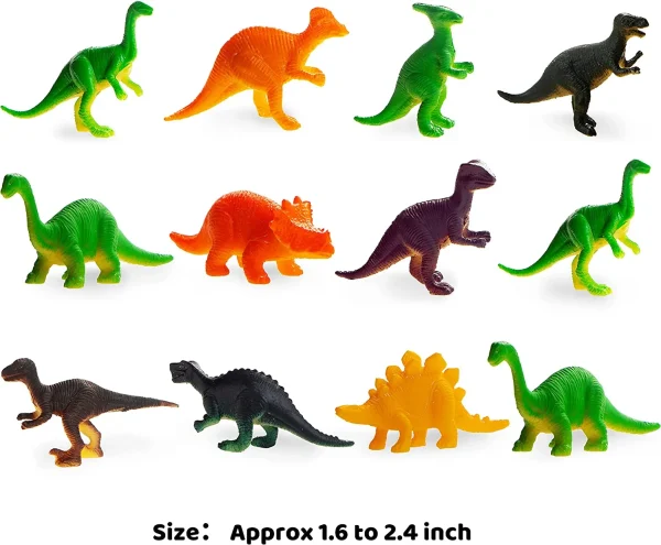 12Pcs Excavation Egg Dinosaur Toys with Valentines Day Cards
