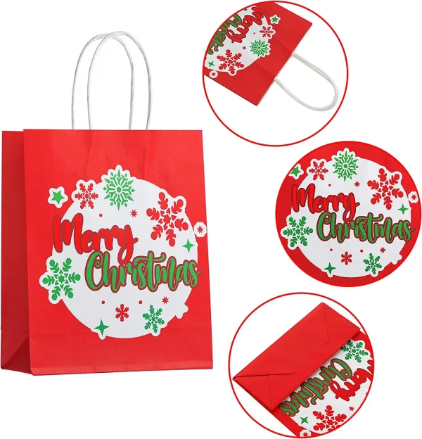24pcs Christmas Paper Goodie Bags