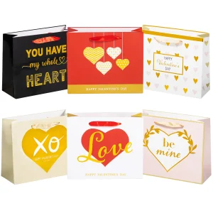 12Pcs Gold Foiled Gift Bags