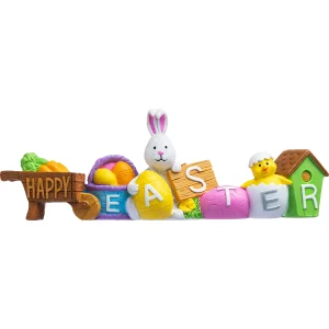 Happy Easter Resin Decoration