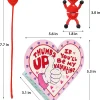 28Pcs Kids Valentine's Cards with Toys in Boxes-Classroom Exchange Gifts