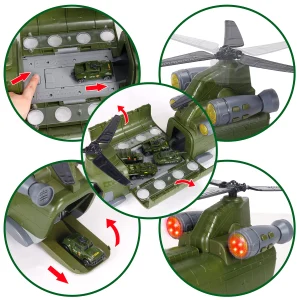 Military Transport Helicopter Toy Set