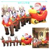 9.5ft LED Christmas Inflatable Santa with Reindeer