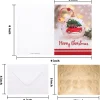 72pcs Red Marshmallow Snowman Christmas Cards