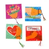 28Pcs Kids Valentines Cards With Cute Colorful Friendship Bracelets-Classroom Exchange Gifts