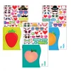 36Pcs Make-a-face Valentines Cards With Fruit Design