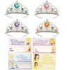 28Pcs Kids Valentines Cards with Princess Headband Crowns