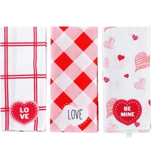 3Pcs Valentines Day Kitchen Towel