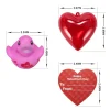 28Pcs Prefilled Hearts with Rubber Ducks and Valentines Day Cards for Kids-Classroom Exchange Gifts