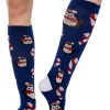 5pcs Womens Christmas High Socks