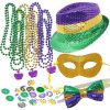 Mardi Gras Accessories, Set Of 12